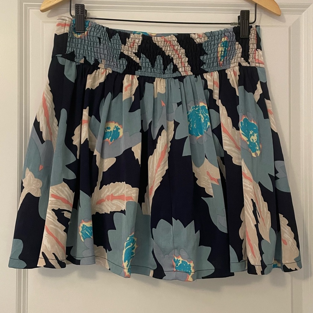 Free People Blue Floral Mini skirt - Picture 5 of 5